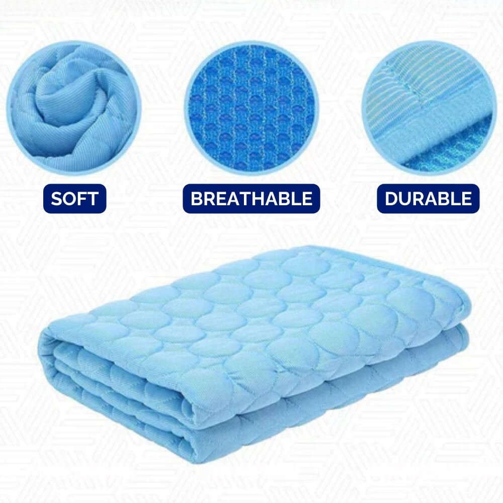 Pressure Activated Dog Cooling Bed For Quick Heat Relief, Lightweight And Portable
