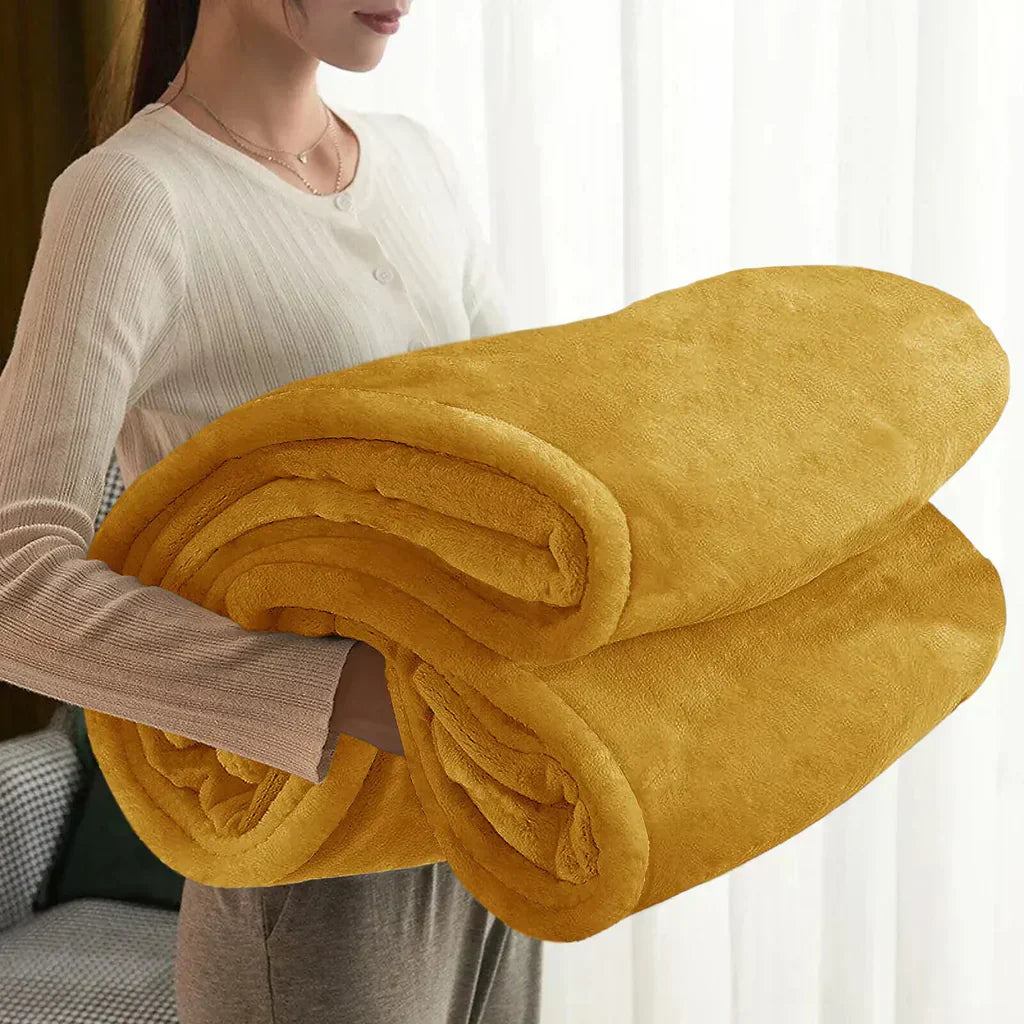 Celoroční fleecová deka s extra měkkým plyšovým komfortem - Ormexis