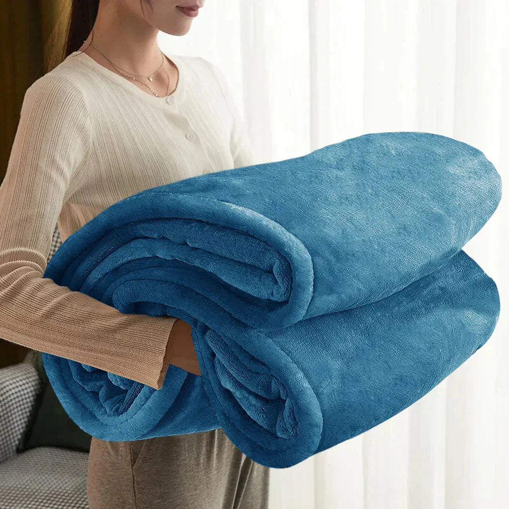 Celoroční fleecová deka s extra měkkým plyšovým komfortem - Ormexis