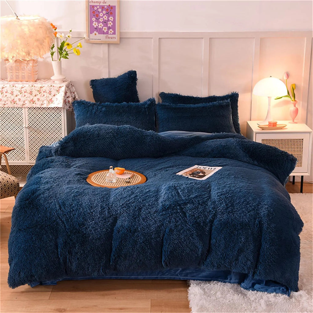 Povlak na přikrývku s oboustranným umělým kožíškem a sametem od Cozy Plush