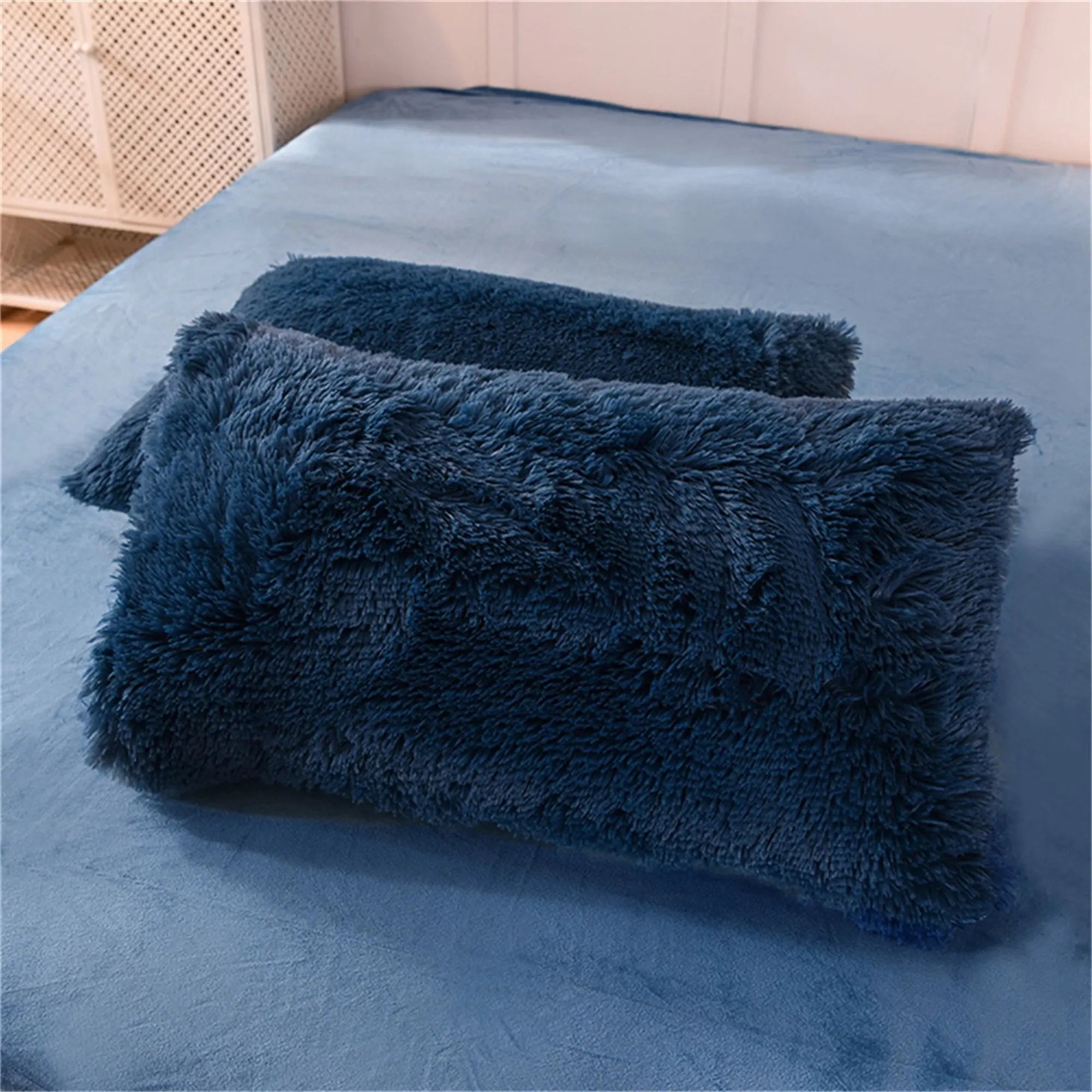 Povlak na přikrývku s oboustranným umělým kožíškem a sametem od Cozy Plush