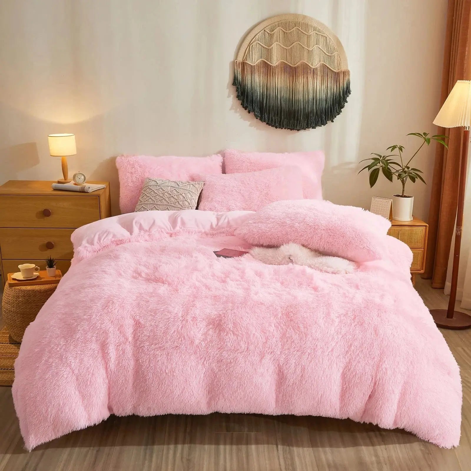 Povlak na přikrývku s oboustranným umělým kožíškem a sametem od Cozy Plush