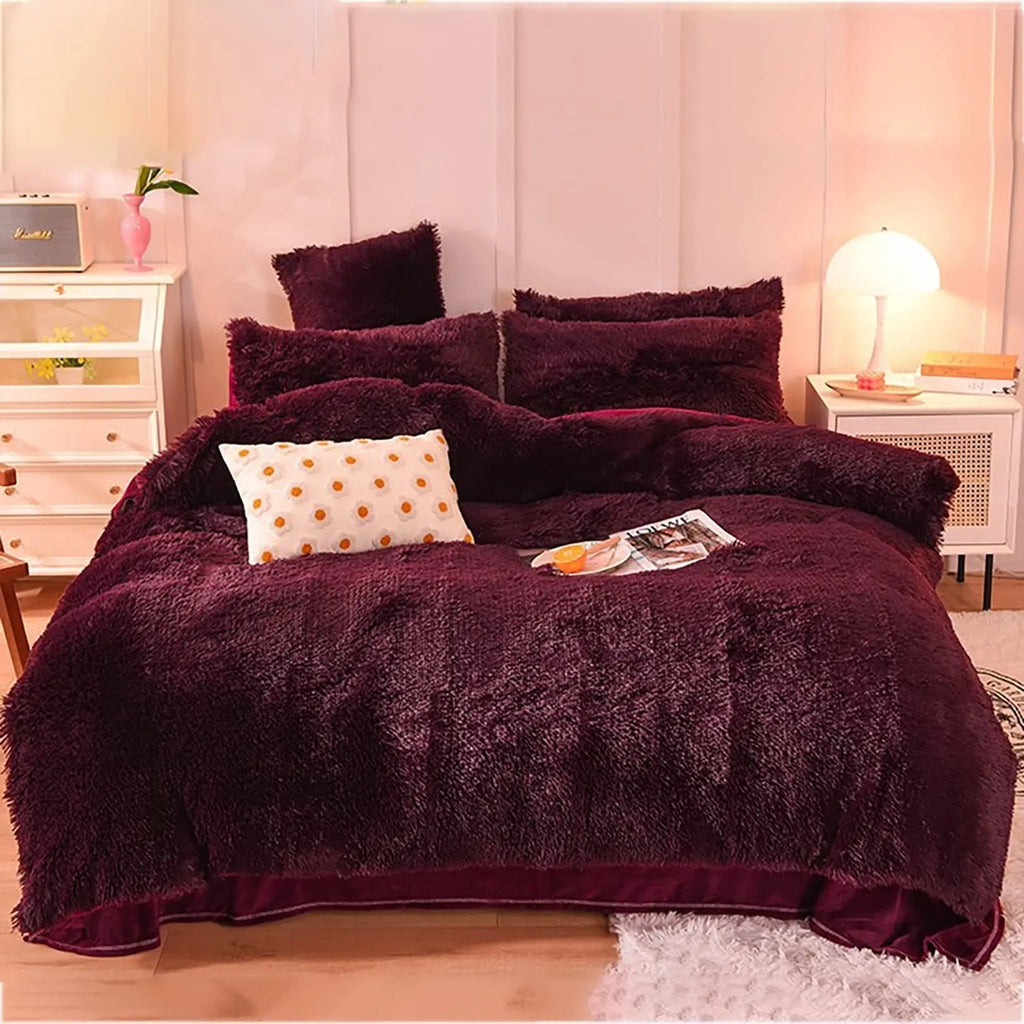 Povlak na přikrývku s oboustranným umělým kožíškem a sametem od Cozy Plush