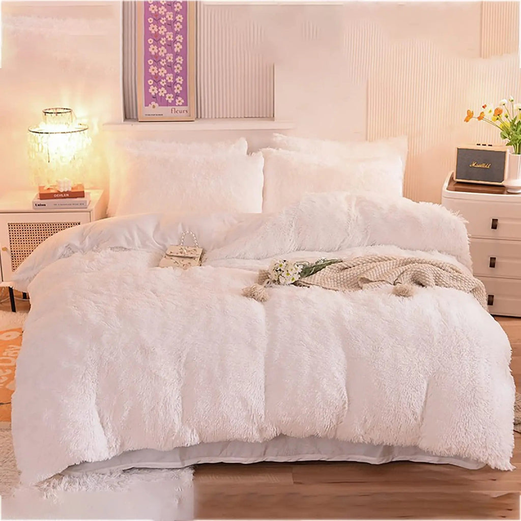 Povlak na přikrývku s oboustranným umělým kožíškem a sametem od Cozy Plush