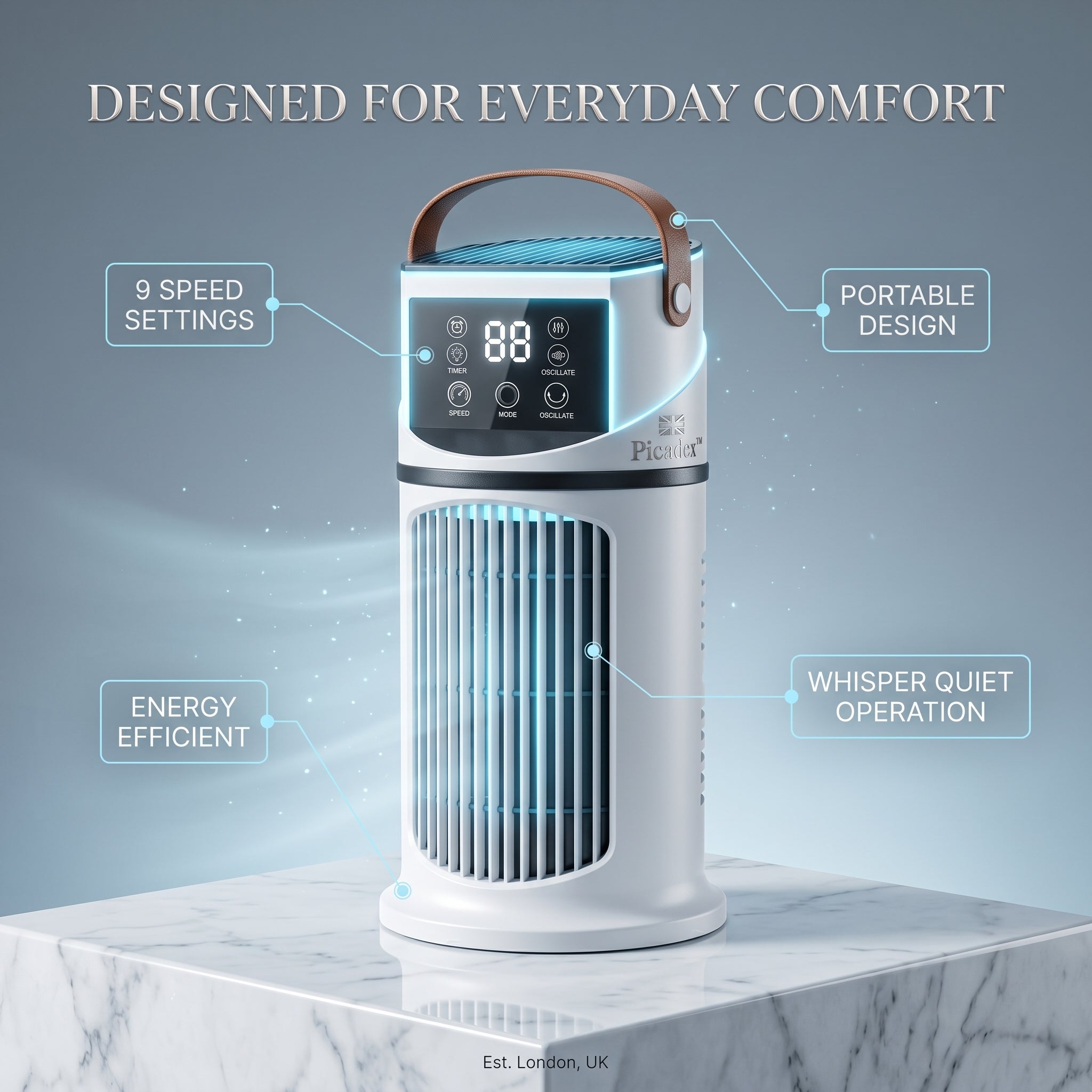 Veltrix – Kleines tragbares Klimagerät mit Ventilator | ormexis