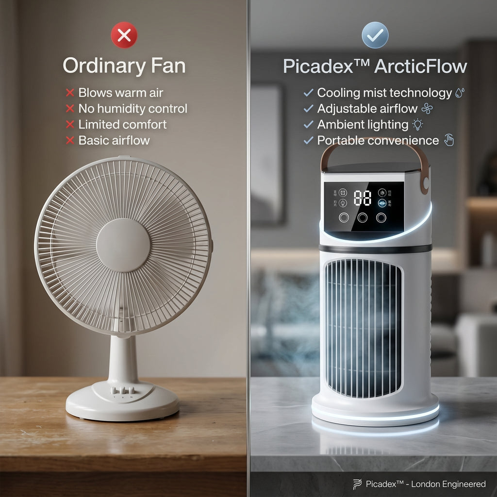 Veltrix – Kleines tragbares Klimagerät mit Ventilator | ormexis