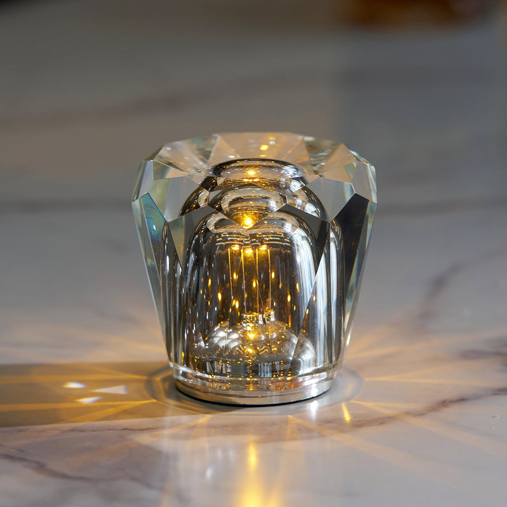 Lampă de cristal cu tăietură tip bijuterie | Ormexis