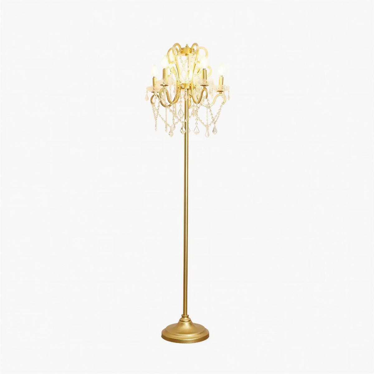 Kristall-Stehlampe fürs Wohnzimmer mit Standlicht-Design | Ormexis