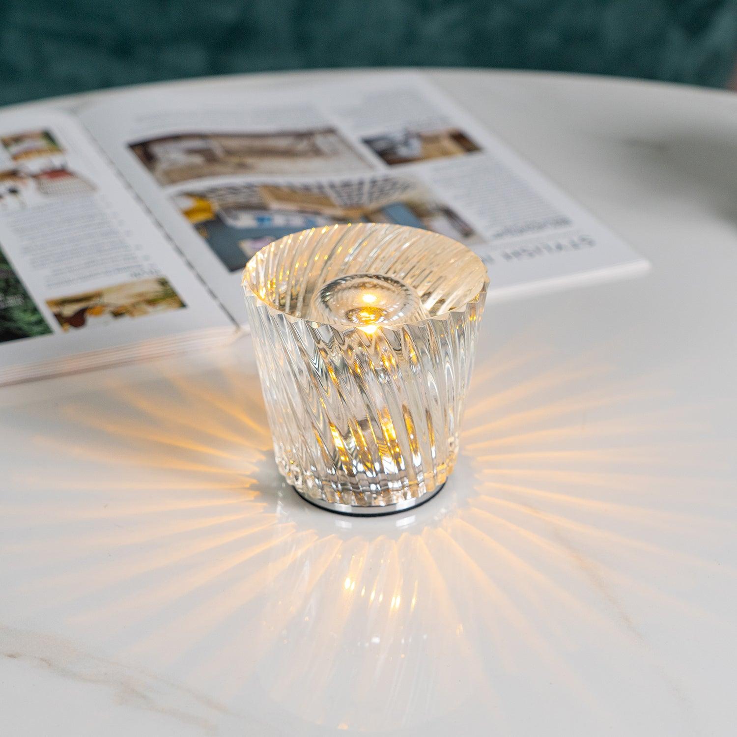 Lampă de cristal cu tăietură tip bijuterie | Ormexis