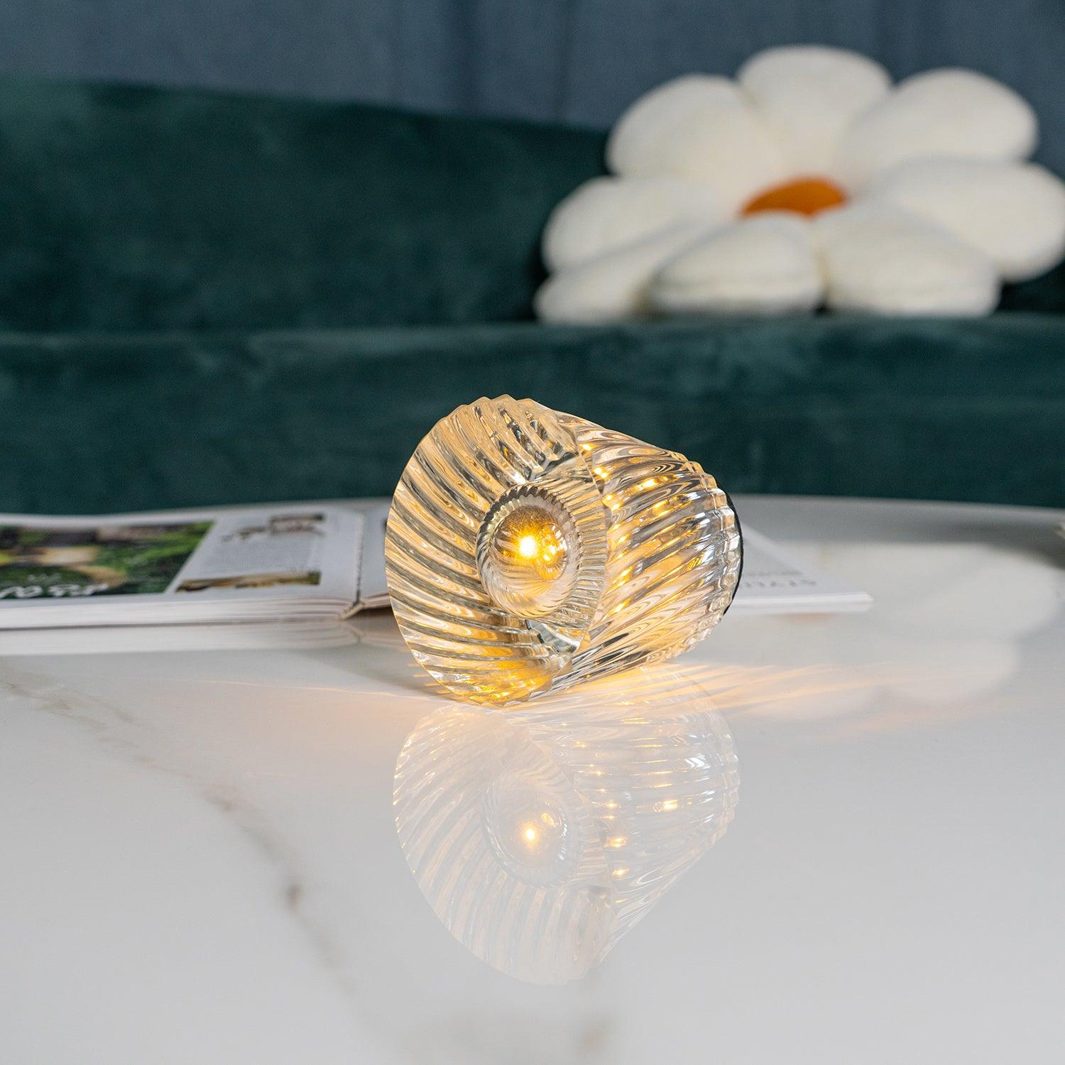 Lampă de cristal cu tăietură tip bijuterie | Ormexis