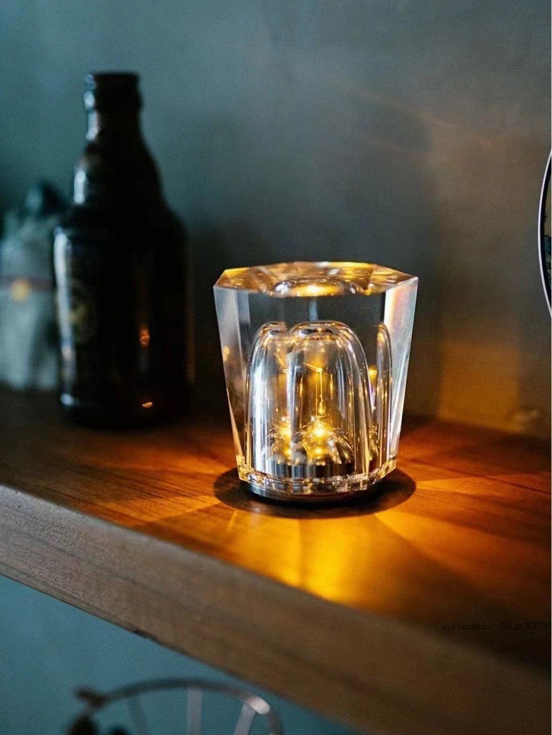 Lampă de cristal cu tăietură tip bijuterie | Ormexis