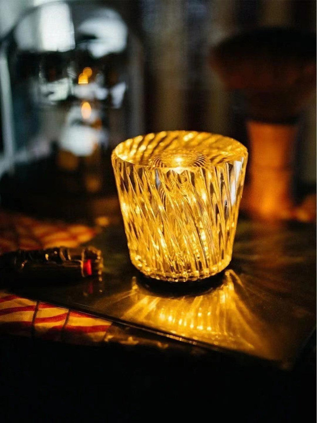 Lampă de cristal cu tăietură tip bijuterie | Ormexis