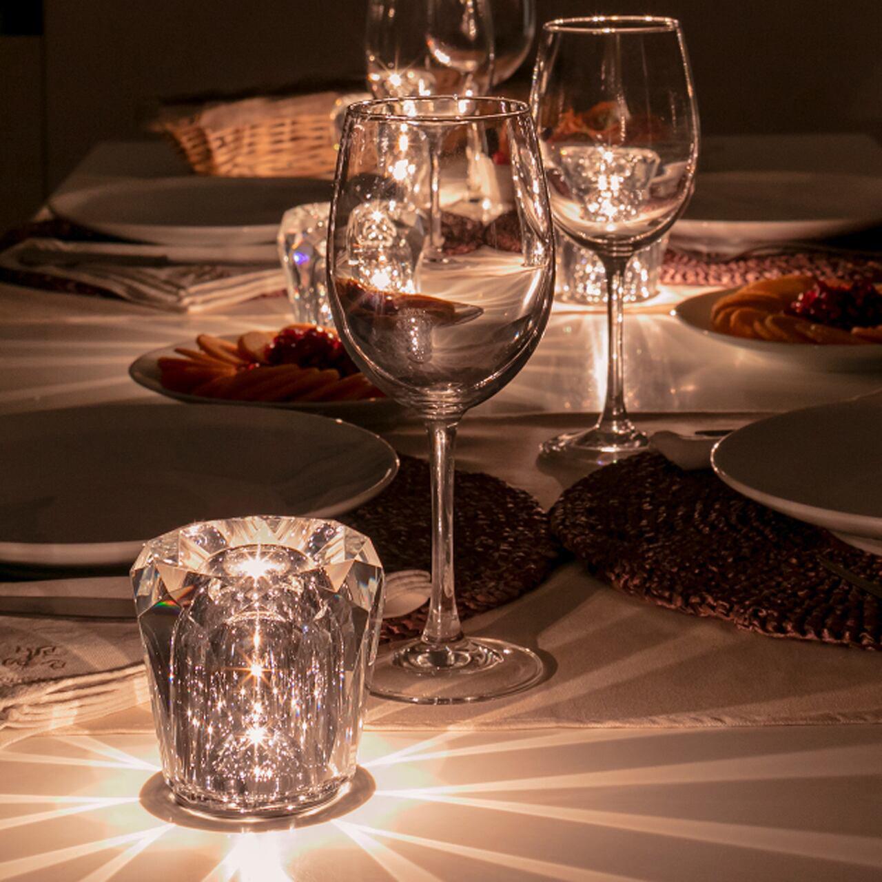 Lampă de cristal cu tăietură tip bijuterie | Ormexis