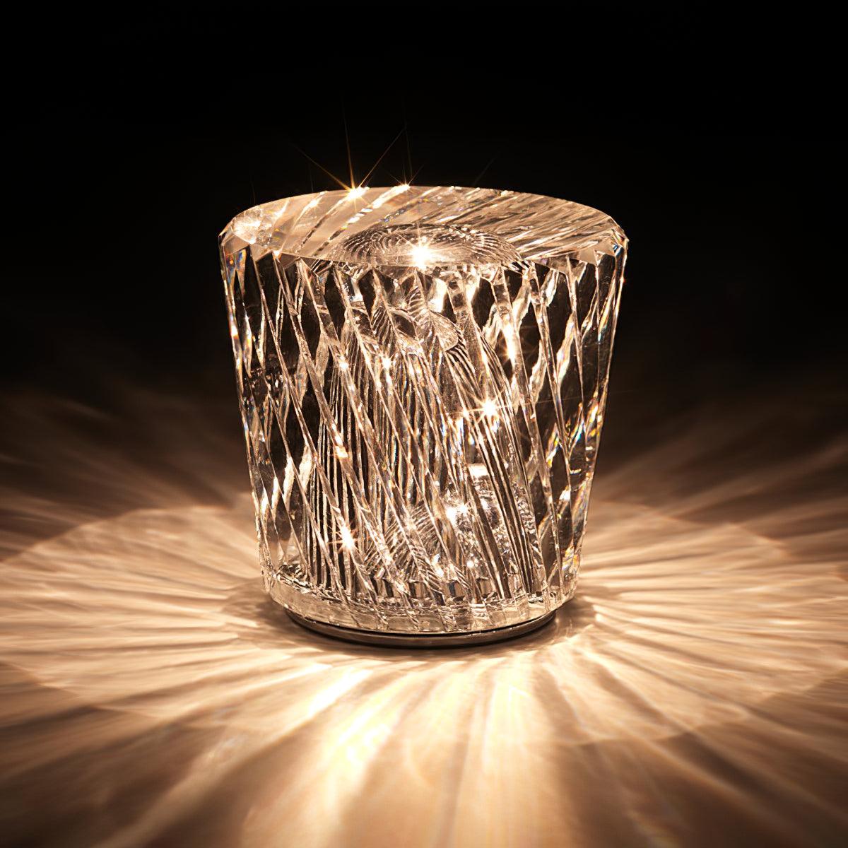 Lampă de cristal cu tăietură tip bijuterie | Ormexis