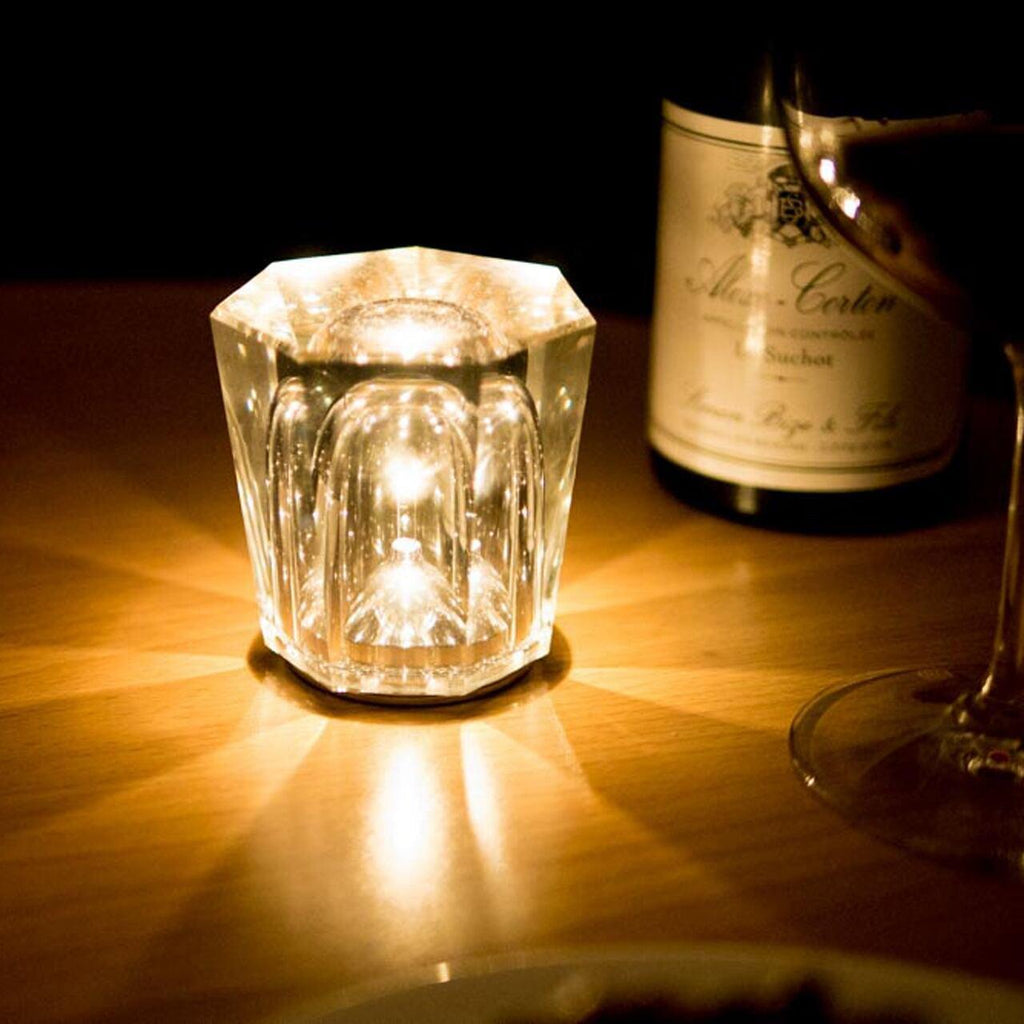 Lampă de cristal cu tăietură tip bijuterie | Ormexis