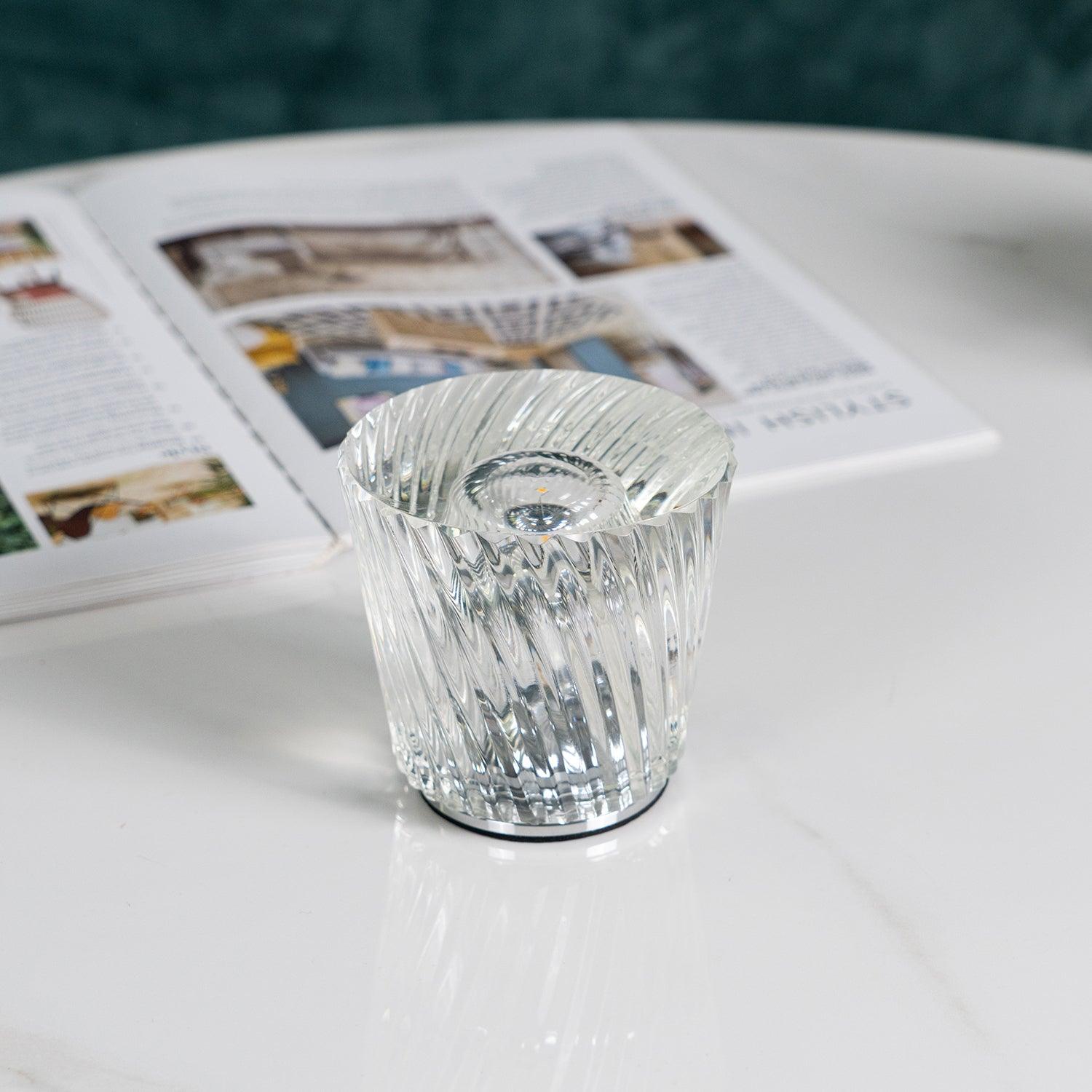 Lampă de cristal cu tăietură tip bijuterie | Ormexis