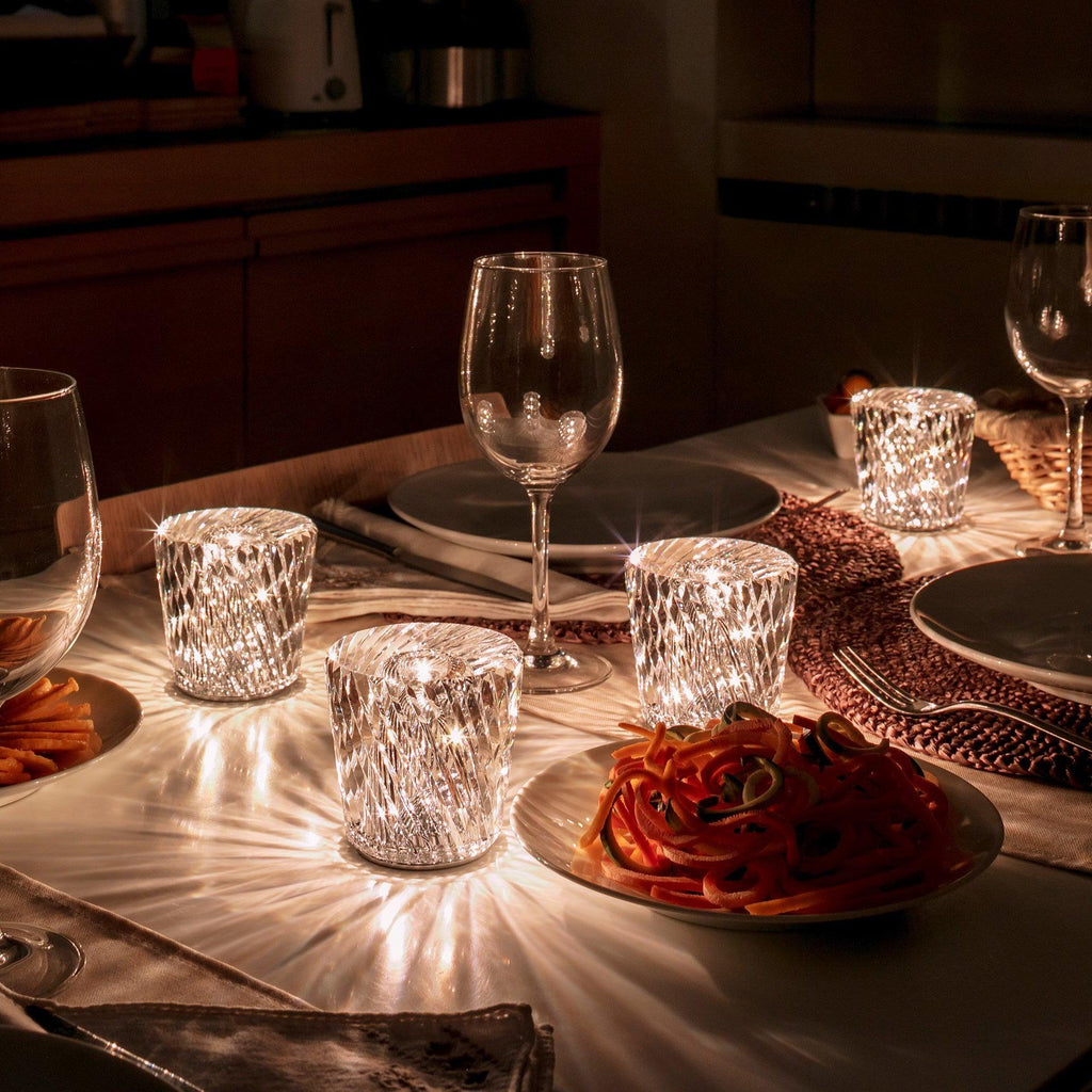Lampă de cristal cu tăietură tip bijuterie | Ormexis