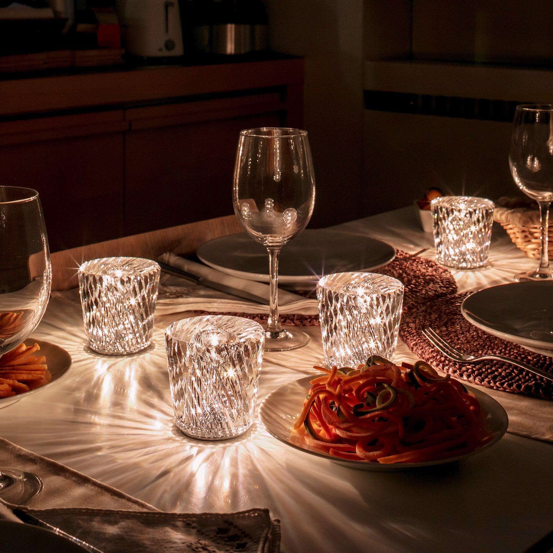 Lampă de cristal cu tăietură tip bijuterie | Ormexis