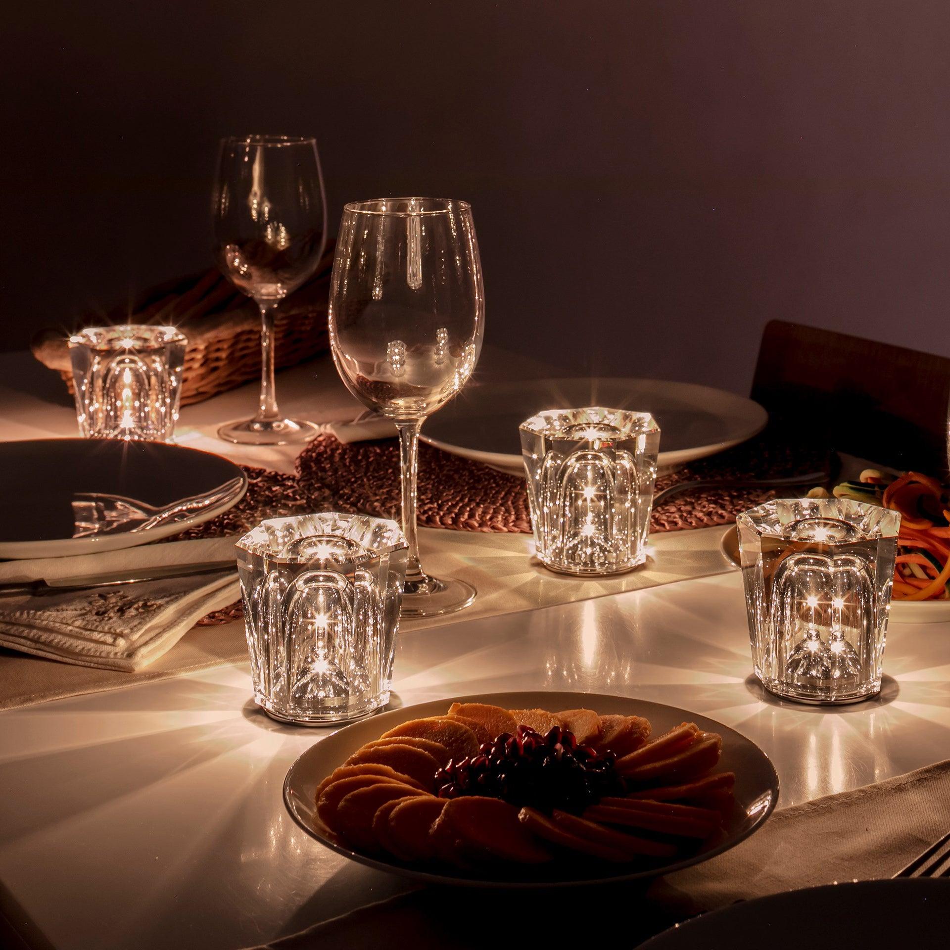 Lampă de cristal cu tăietură tip bijuterie | Ormexis