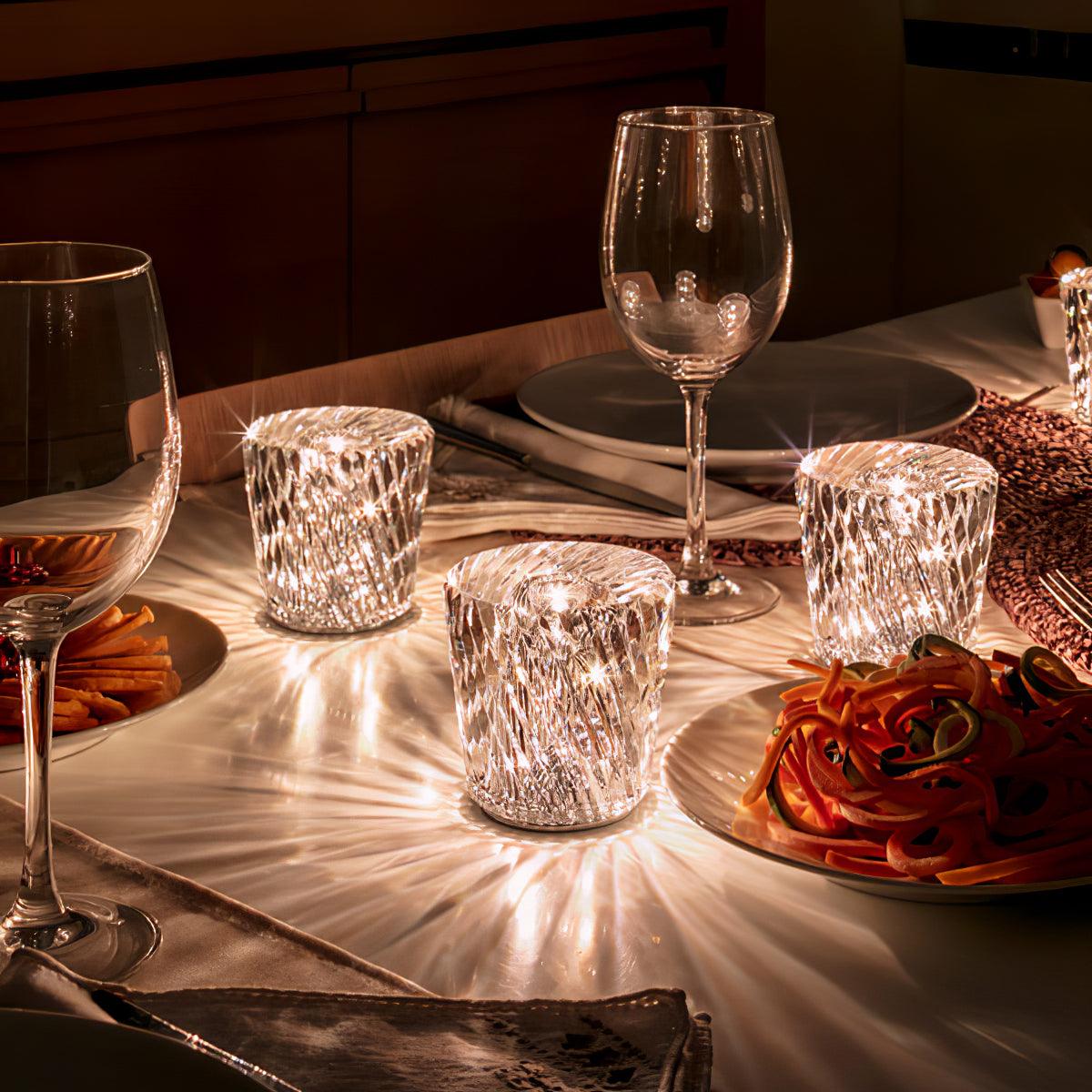 Lampă de cristal cu tăietură tip bijuterie | Ormexis