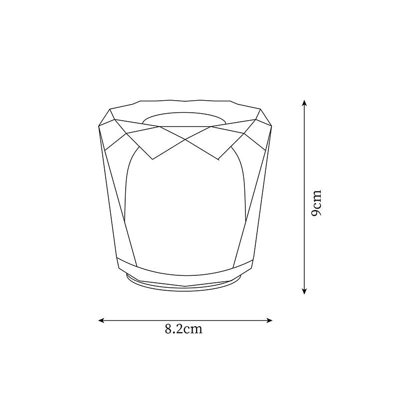 Lampă de cristal cu tăietură tip bijuterie | Ormexis