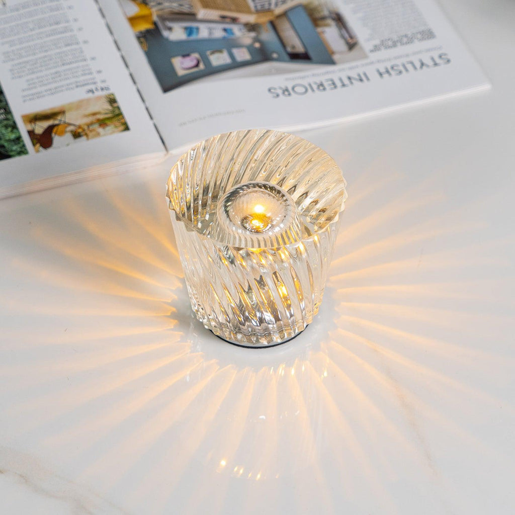 Lampă de cristal cu tăietură tip bijuterie | Ormexis
