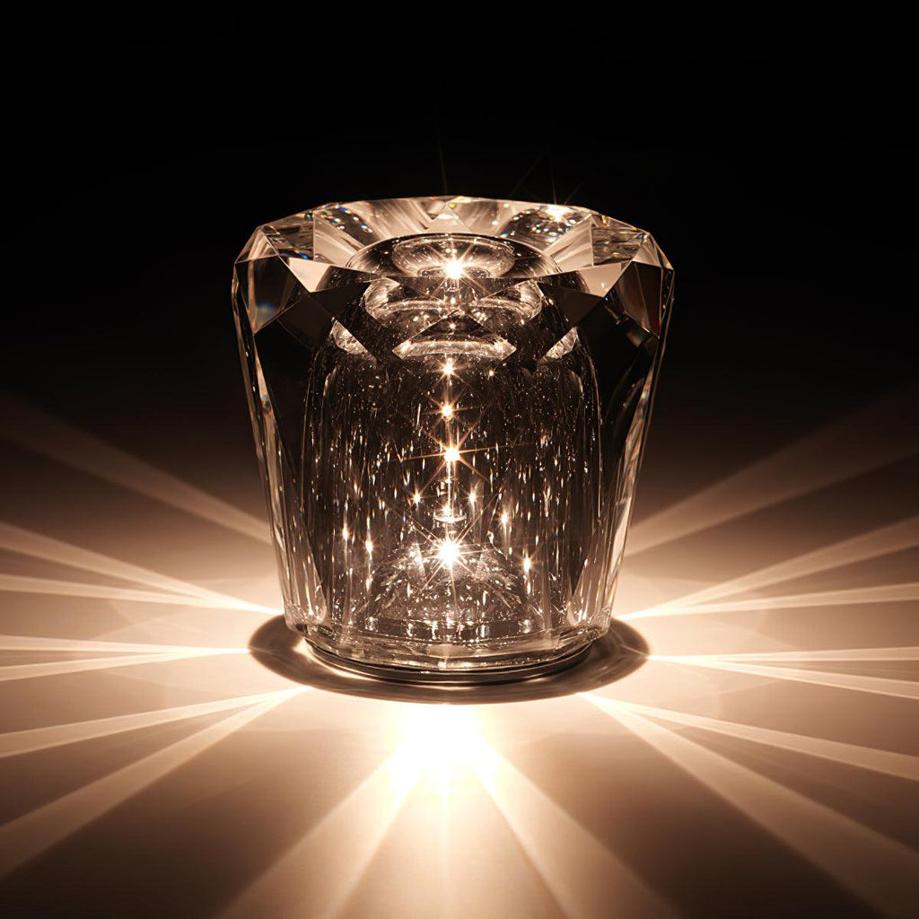 Lampă de cristal cu tăietură tip bijuterie | Ormexis