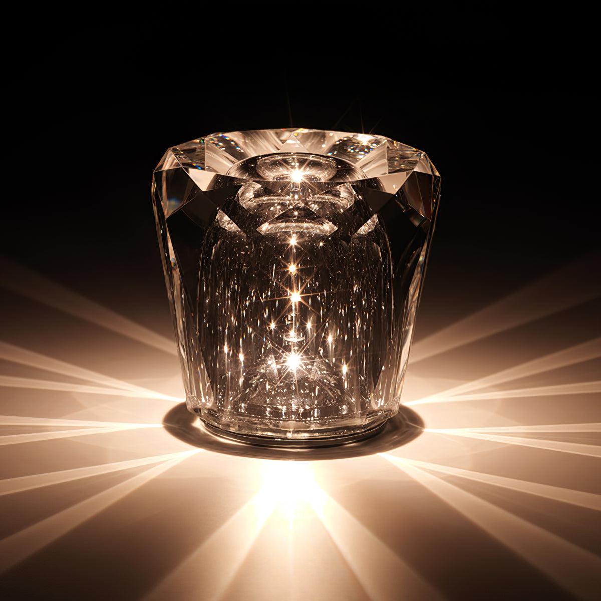 Lampă de cristal cu tăietură tip bijuterie | Ormexis