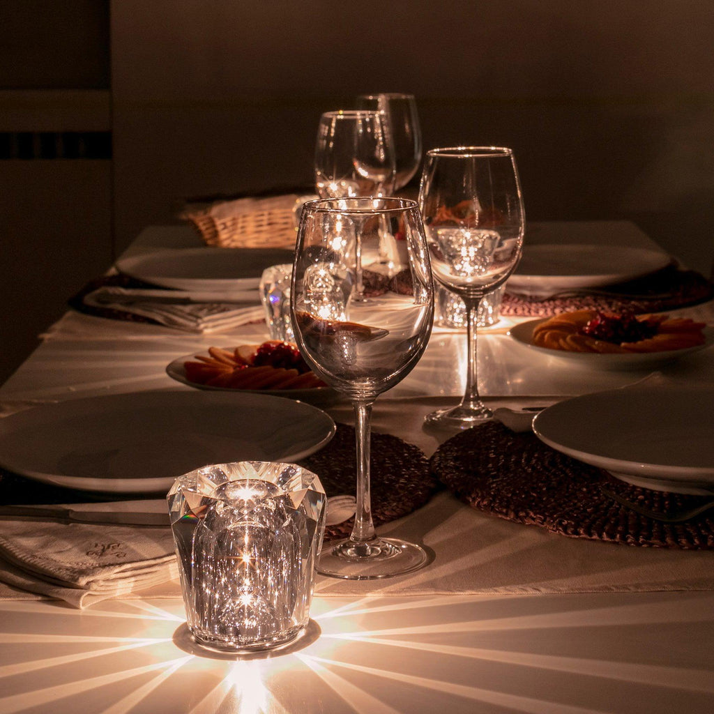 Lampă de cristal cu tăietură tip bijuterie | Ormexis
