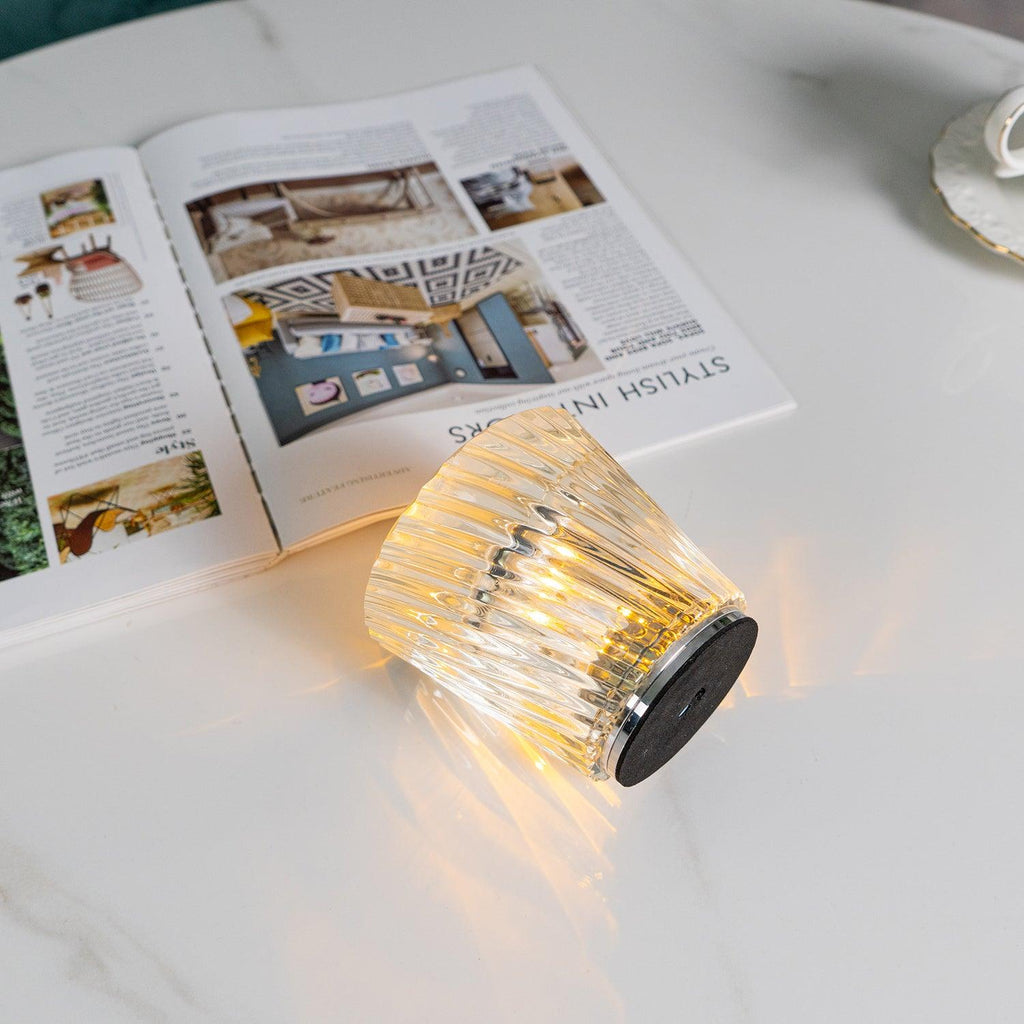 Lampă de cristal cu tăietură tip bijuterie | Ormexis