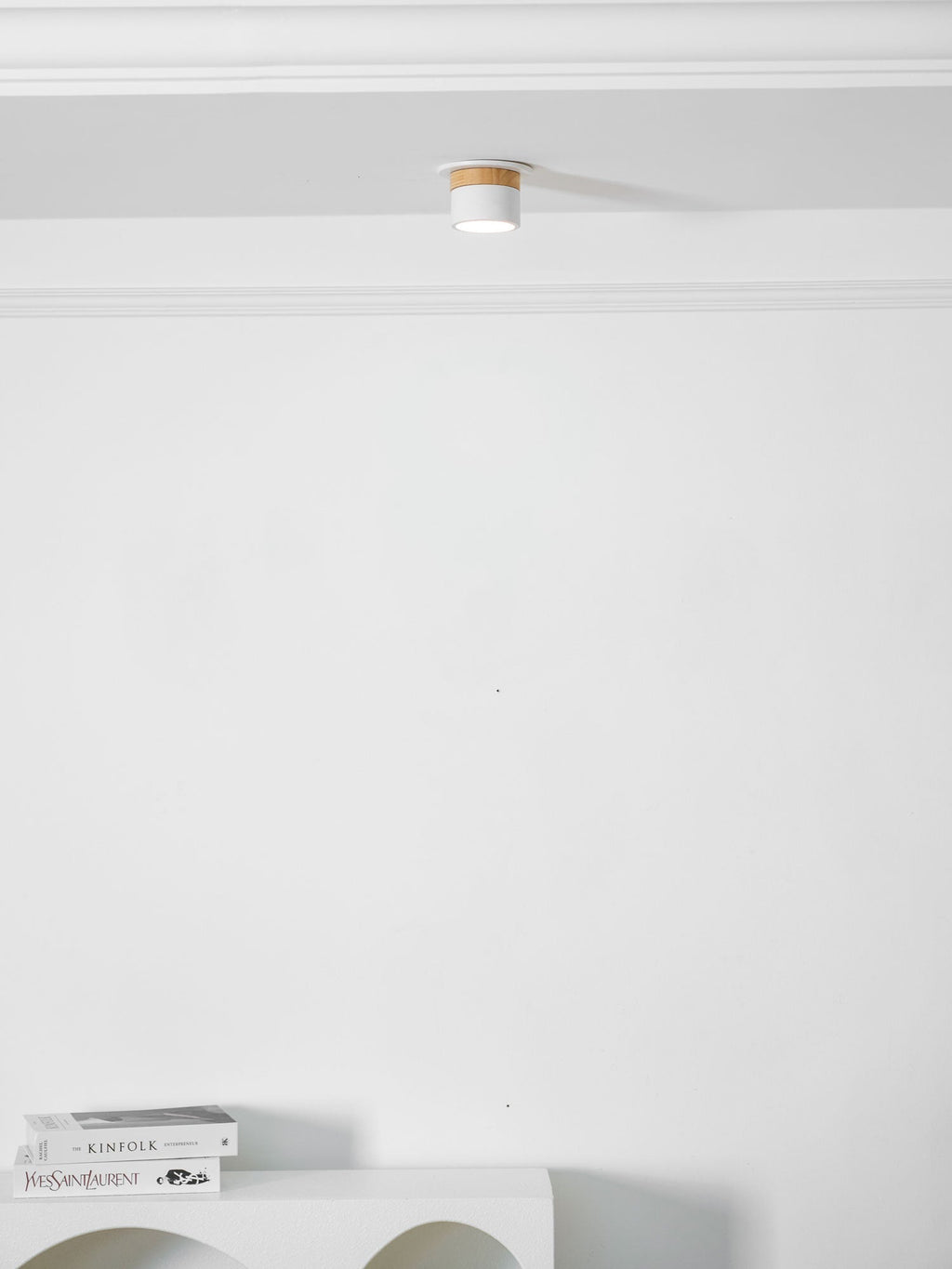 Wood Accent Drum Ceiling Light | Ormexis