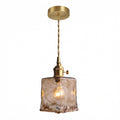 Vintage Amber Marble Glass Pendant Light | Ormexis