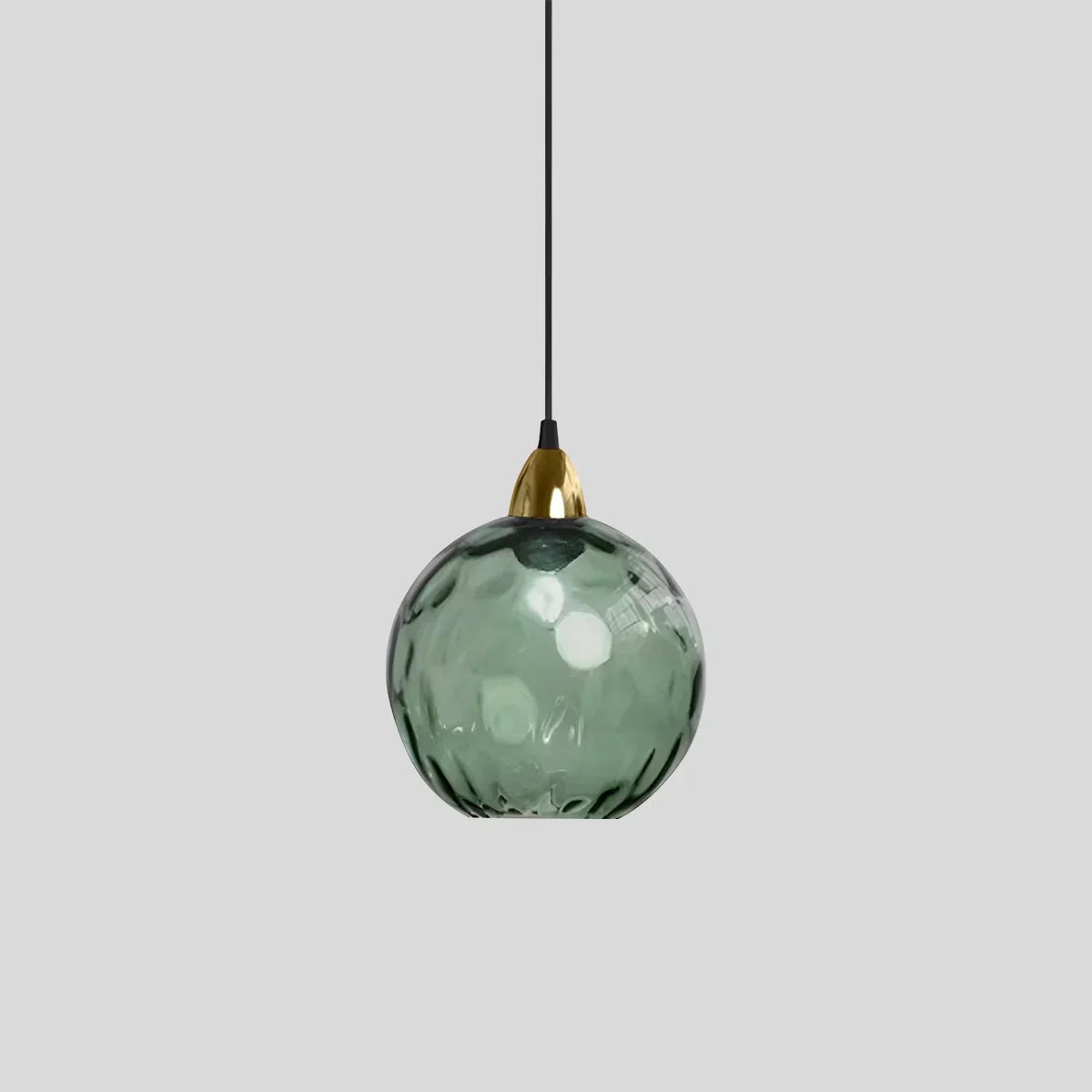 Vivid Glass Orb Pendant Light In Living Room Ceiling