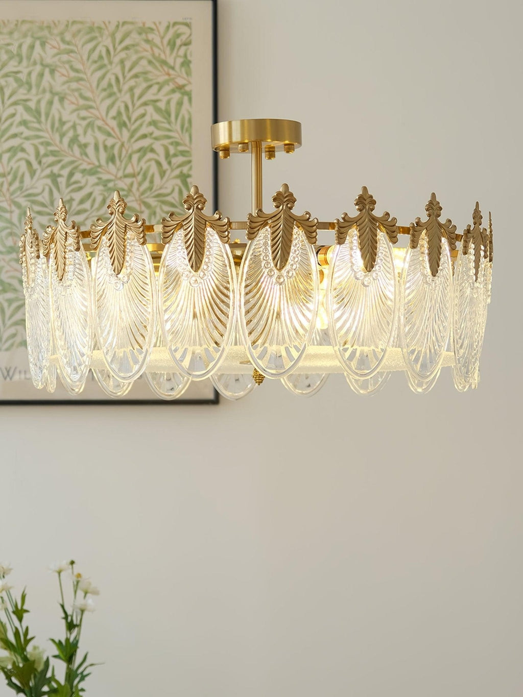 Glass Petal Cluster Ceiling Light | Ormexis