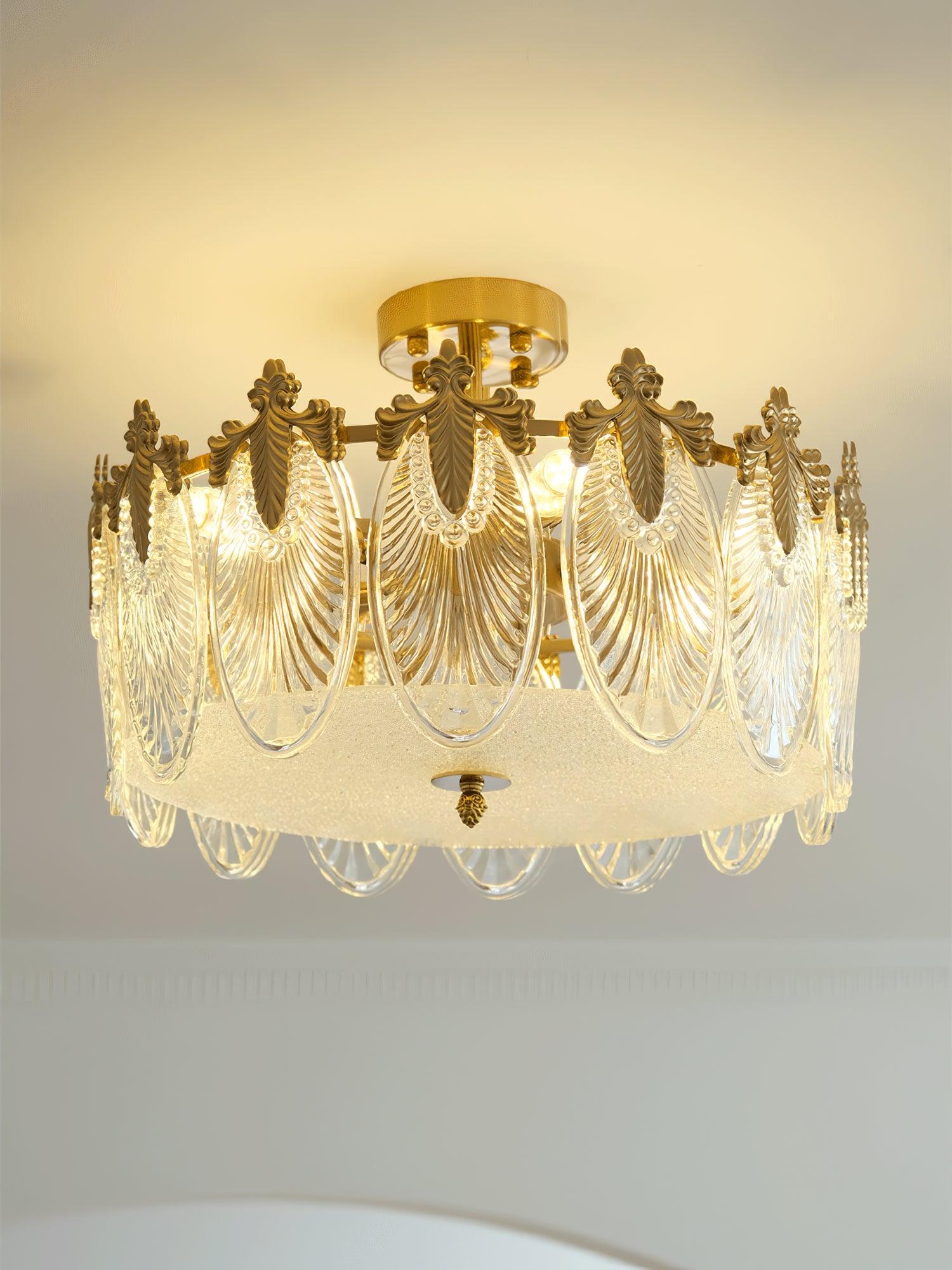 Glass Petal Cluster Ceiling Light | Ormexis