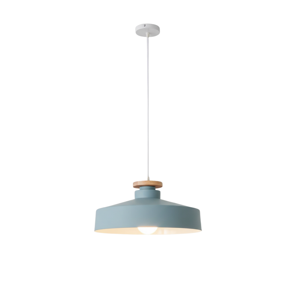 Scandinavian Wooden Pendant Light Natural Wood Ceiling Lamp for Living Room and Kitchen | Ormexis