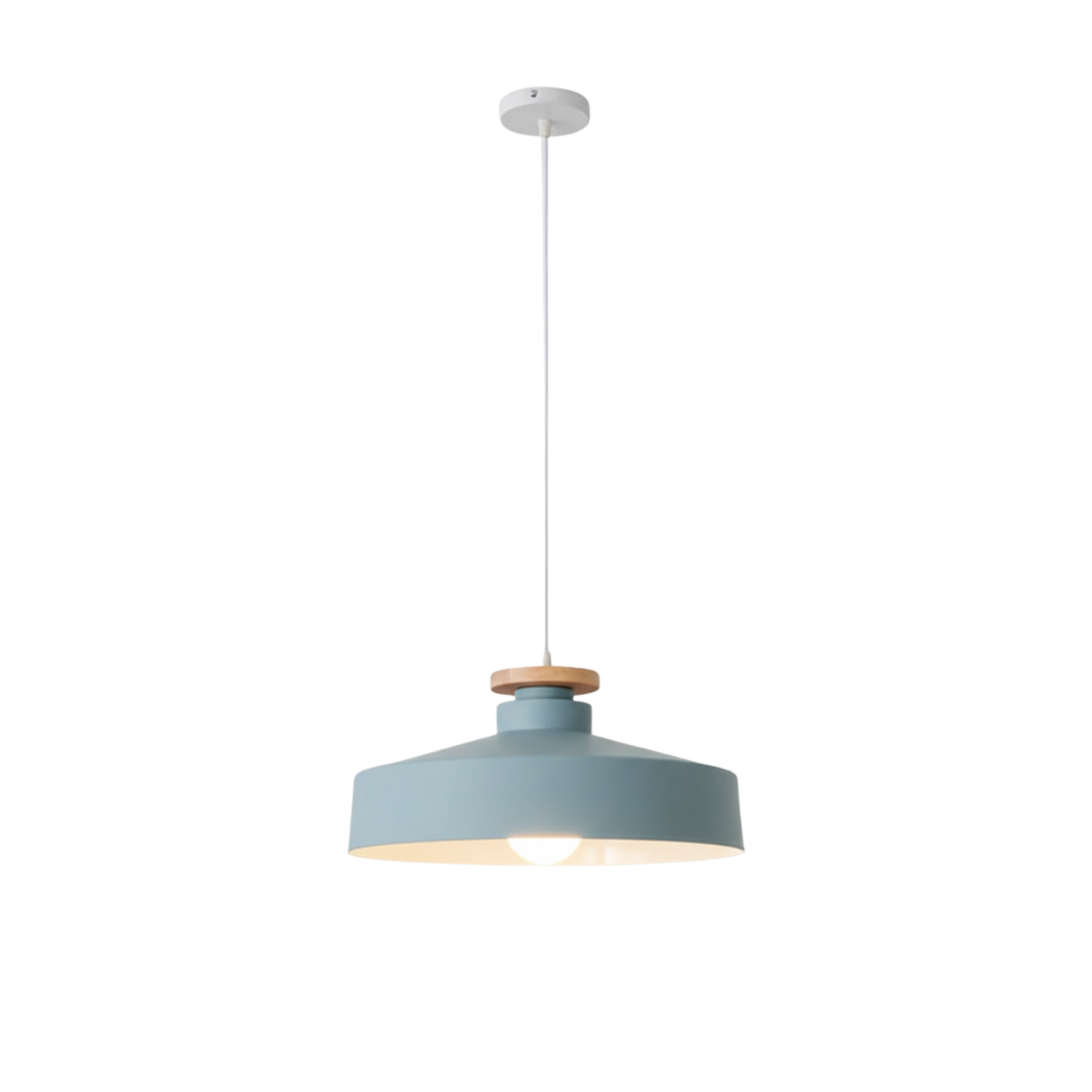 Scandinavian Wooden Pendant Light Natural Wood Ceiling Lamp for Living Room and Kitchen | Ormexis