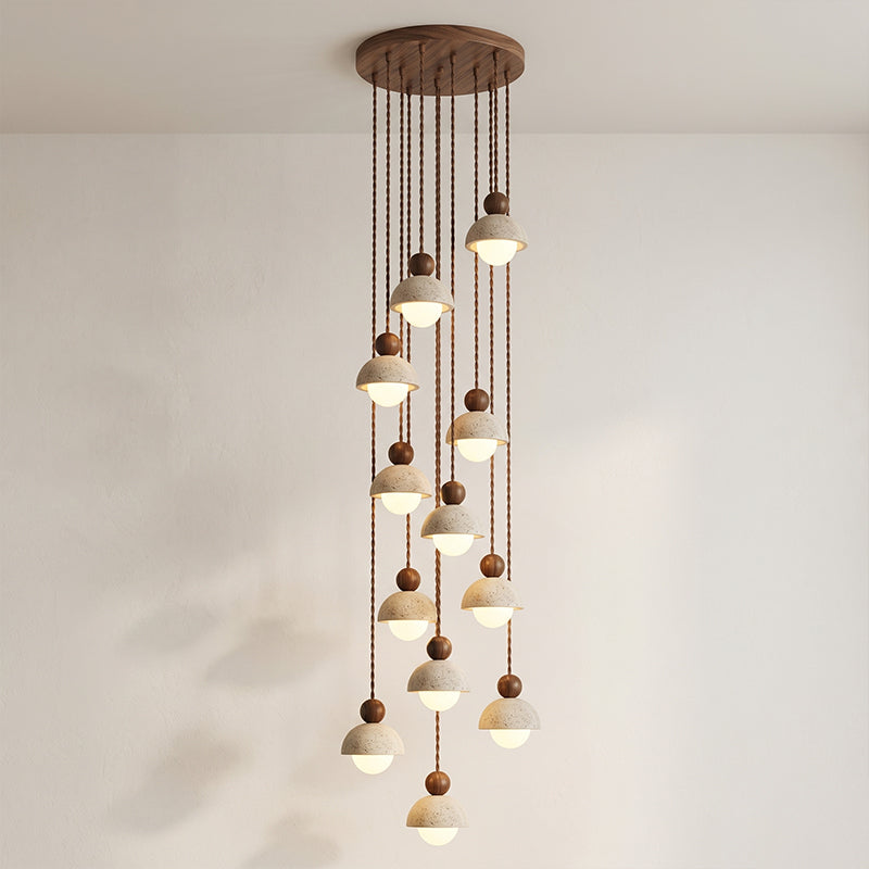 Travertine Orb Pendant Light | Ormexis