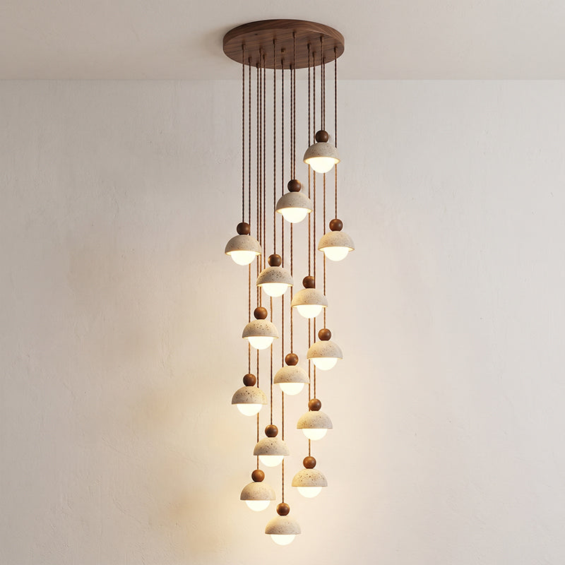 Travertine Orb Pendant Light | Ormexis
