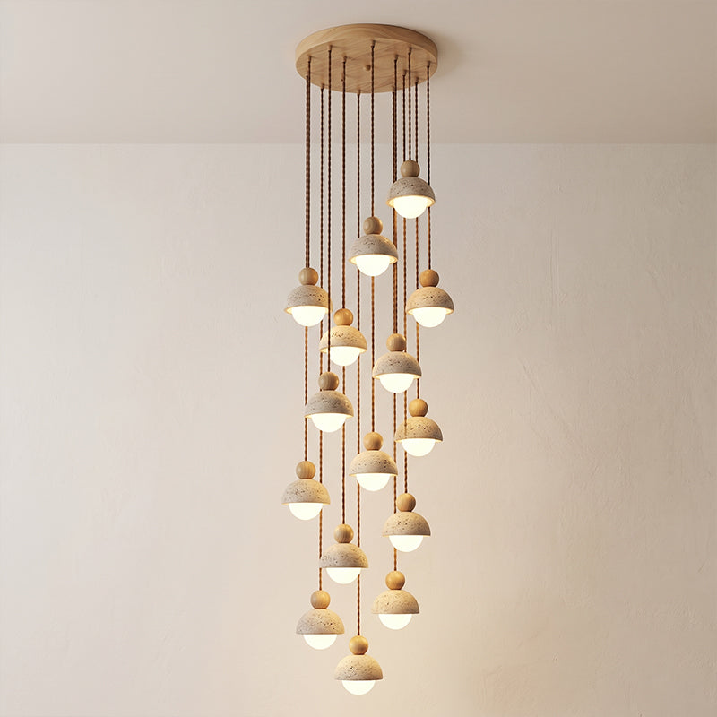 Travertine Orb Pendant Light | Ormexis
