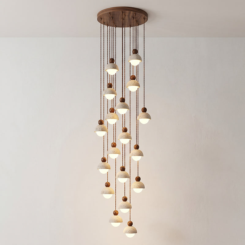 Travertine Orb Pendant Light | Ormexis