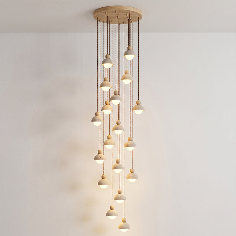Travertine Orb Pendant Light | Ormexis
