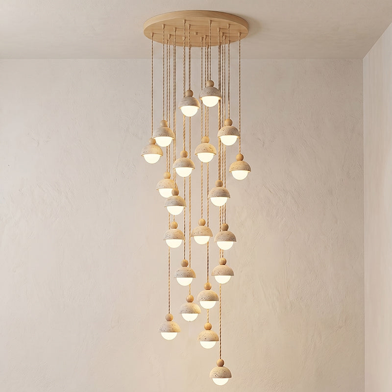 Travertine Orb Pendant Light | Ormexis