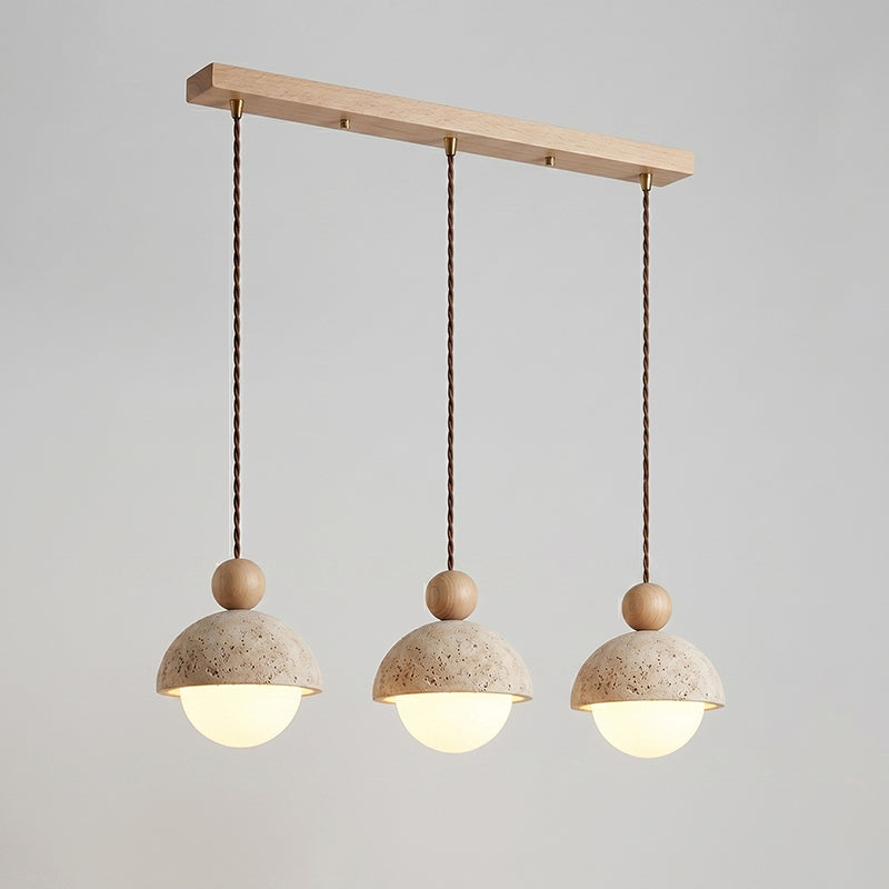 Travertine Orb Pendant Light | Ormexis