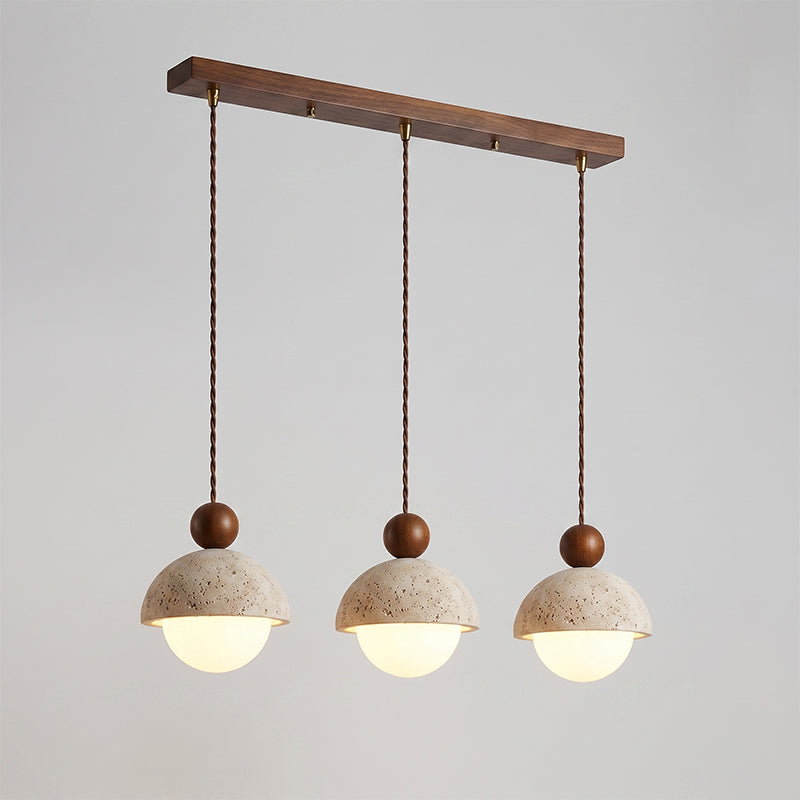 Travertine Orb Pendant Light | Ormexis