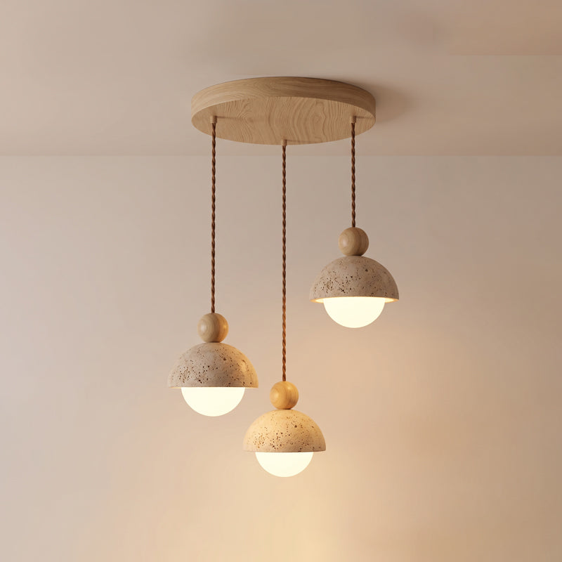 Travertine Orb Pendant Light | Ormexis