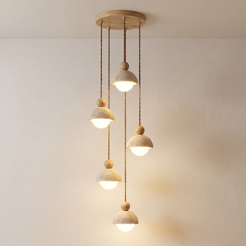 Travertine Orb Pendant Light | Ormexis