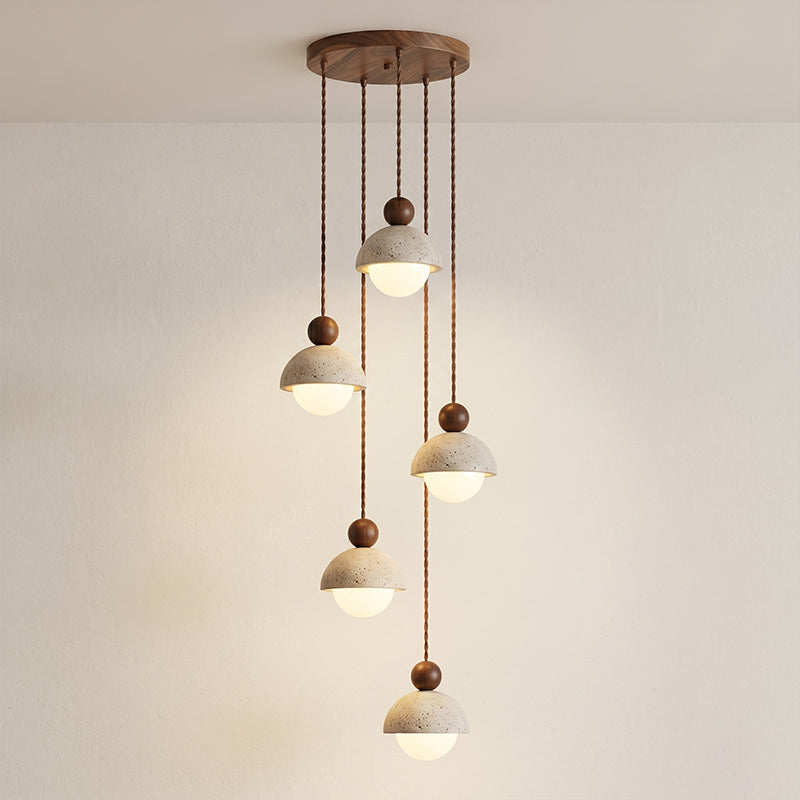 Travertine Orb Pendant Light | Ormexis