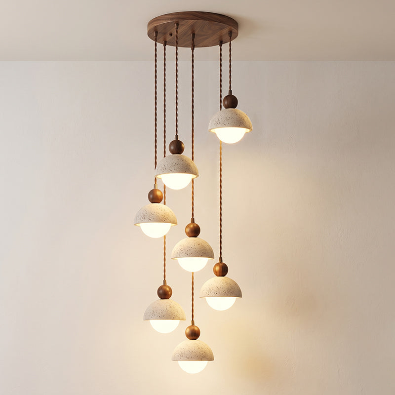 Travertine Orb Pendant Light | Ormexis