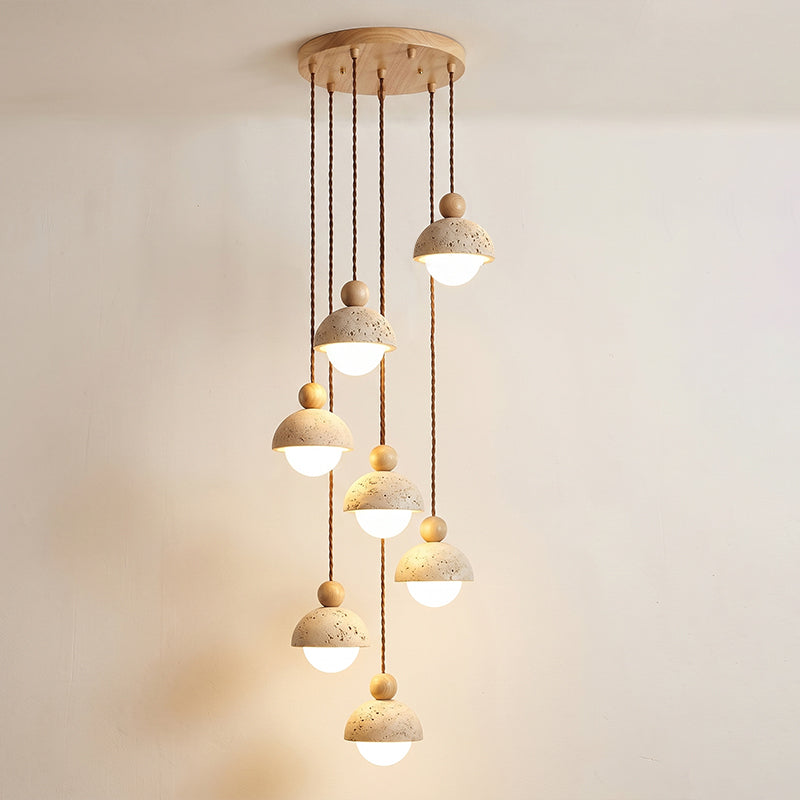 Travertine Orb Pendant Light | Ormexis